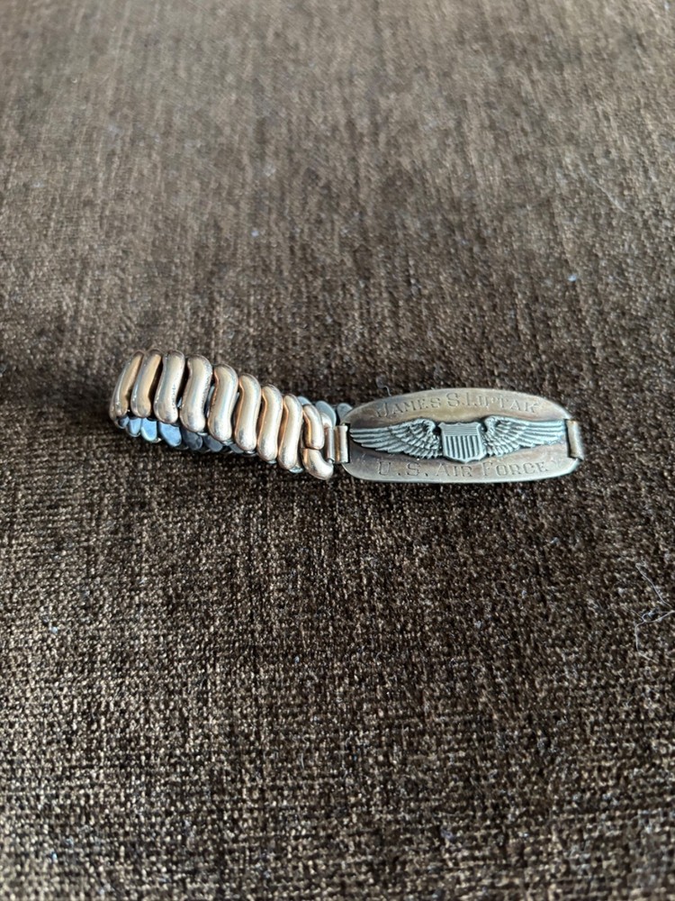 WWll USAAF Pilot Wings ID Bracelet