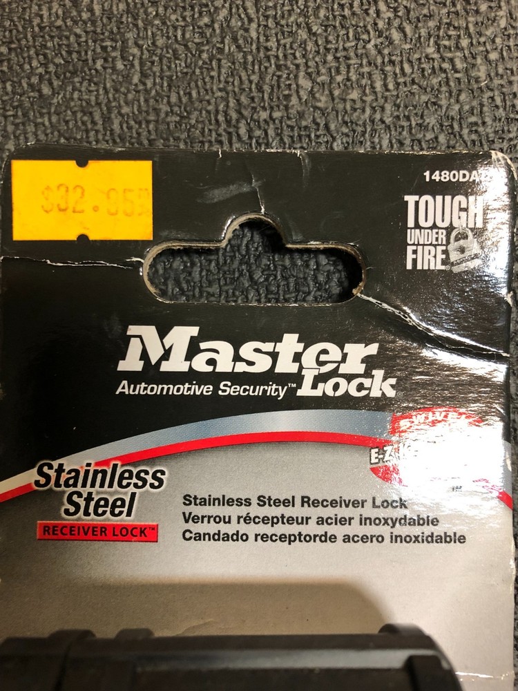MASTER LOCK STAINLESS STEEL RECEIVER LOCK 1480DAT 5/8"
