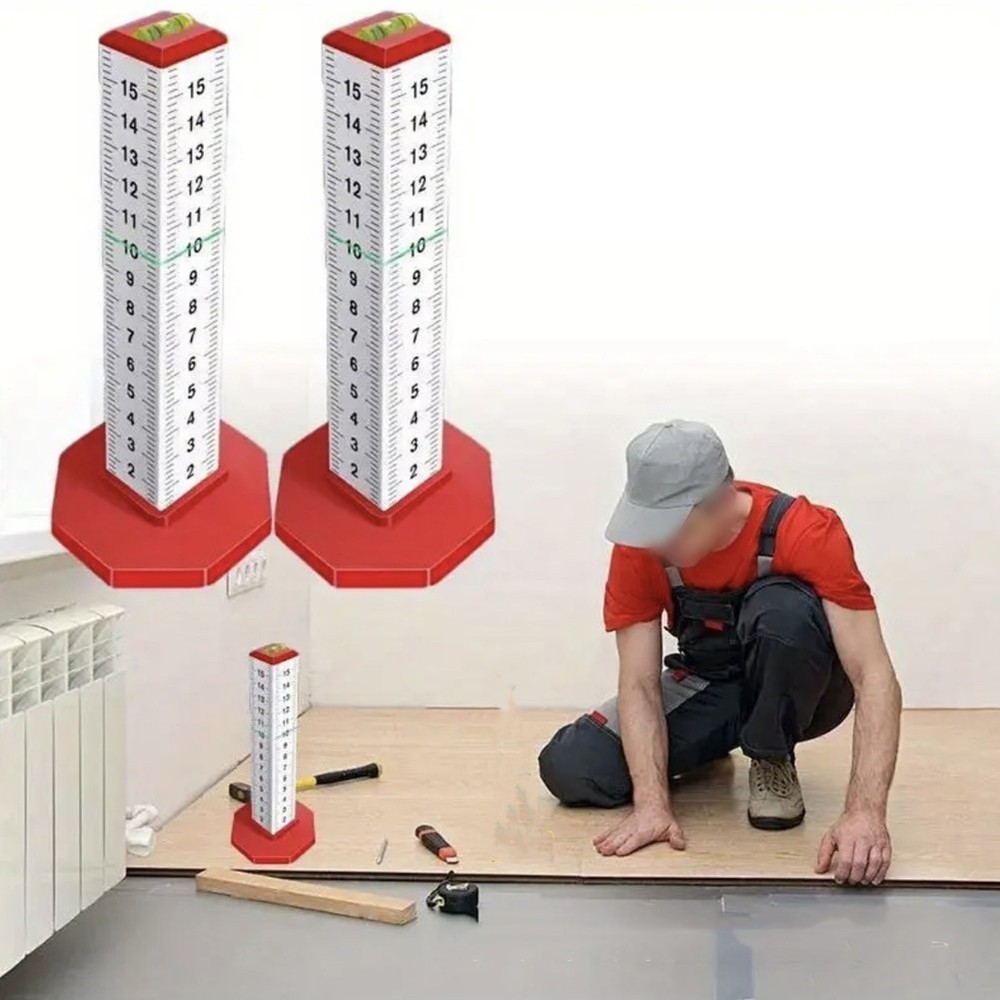 2pcs Ceiling Leveling Ruler Equal Height Ruler Gradienter Lay Floor Tiles Tools