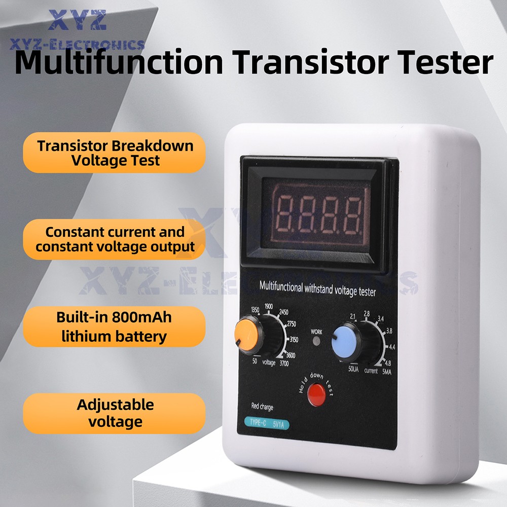 Multifunction Transistor Tester MOSFET IGBT Diode LED Meter Regulated 0-3700V