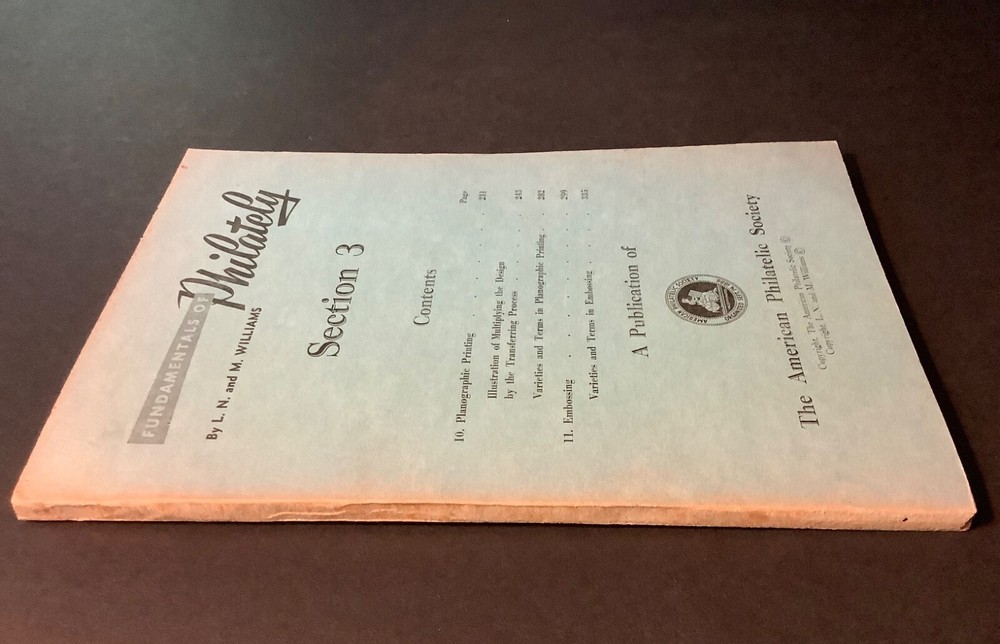 FUNDAMENTALS OF PHILATELY Vols 3-5 1964-68 APS Generously Illustrated Softcover