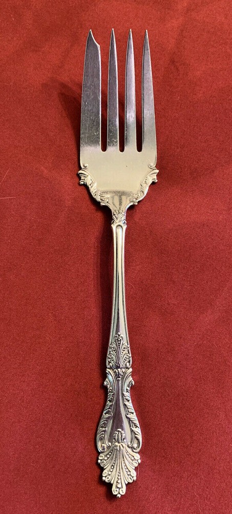 1896 Silverplate Hamilton RAPHAEL Rococo Meat Serving Fork