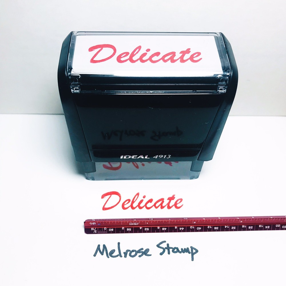 Delicate Rubber Stamp Red Ink Self Inking Ideal 4913
