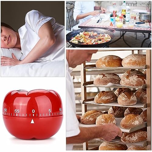 Manual Timer, Countdown Timer No Batteries Needed Small and Large 7.2*5.5cm