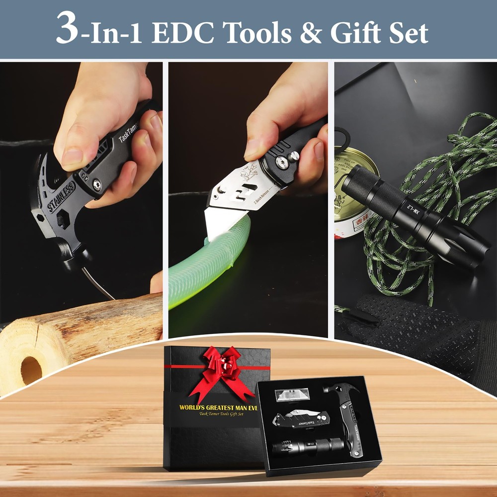 Multitools for Men, Man Gifts Multi-tools Set with Multi-Hammer, Utility Knif...