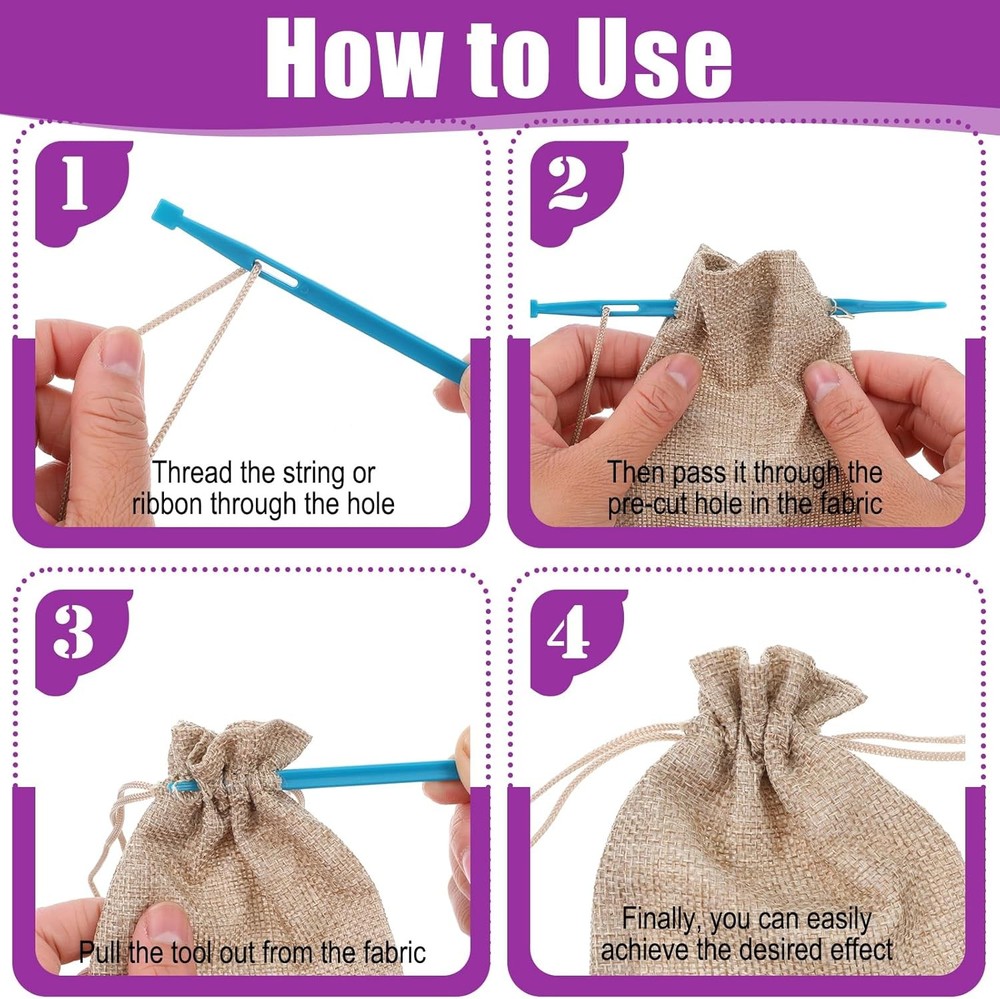 5Pcs That Purple Thang Sewing Tools, 5 Colors Plastic Sewing Tool Threader, Mult