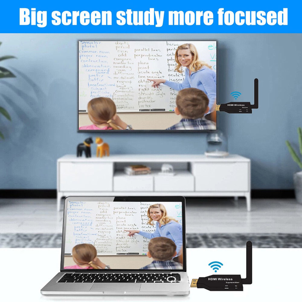 110M Wireless HDMI Video Transmitter & Receiver TV Stick Screen Share Extender