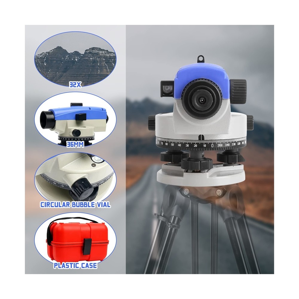 Automatic Level 32X Optical Transit Survey Auto Level High Precision Level Ga...