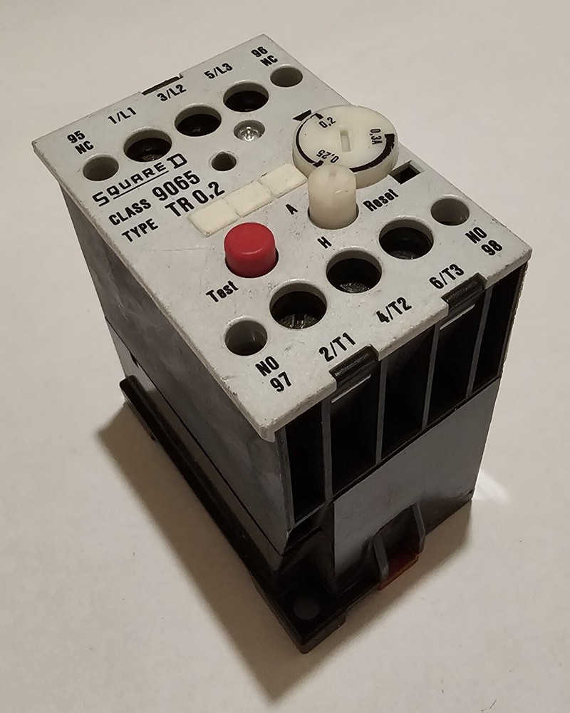 Square D Class 9065 Type TR 0.2 Thermal Overload Relay