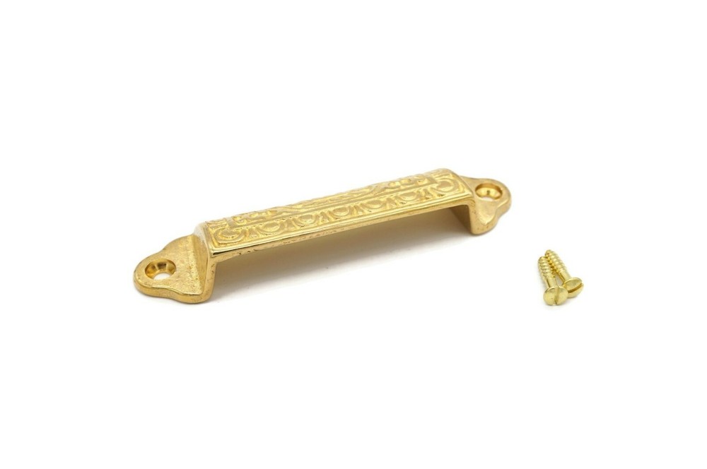 Brass Bin Pull Victorian Eastlake Bin Cup Pull Marine Cabinet Pull Boat Bin Pull