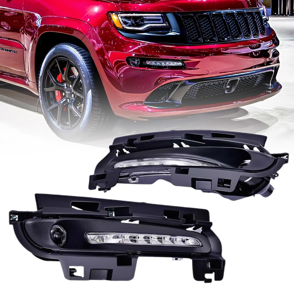 Grand Cherokee SRT8 2012 - 2016 雾灯套件 LED DRL 带线束