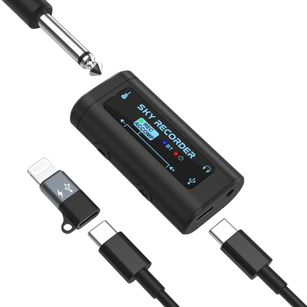 Guitar Audio Interface Pocket Internal Recording Sound Card with Bluetooth, I...