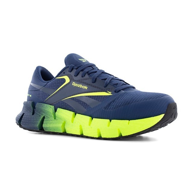 REEBOK RB3032 FLOATZIG WORK COMP TOE EH ASTM SR NAVY/VOLT SHOES $130 NIB MEN'S