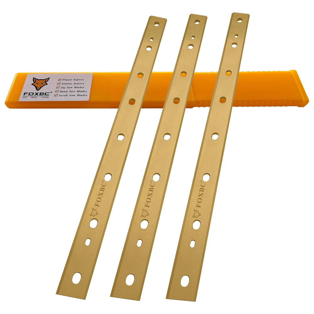12-1/2" Titanium Planer Blades Replacement 3Pack for Dewalt DW734 Planer Replace