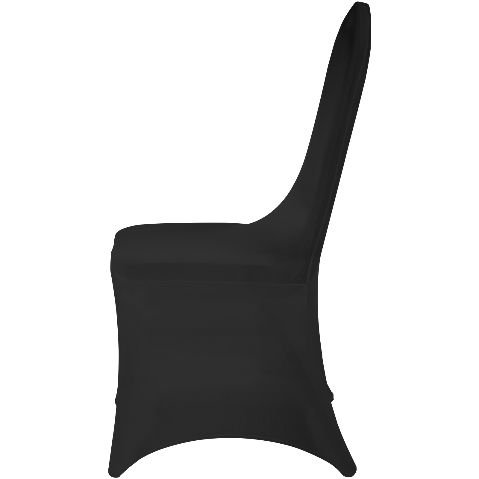 VEVOR 50 PCS Black Chair Covers Polyester Spandex Stretch Wedding Party Banquet