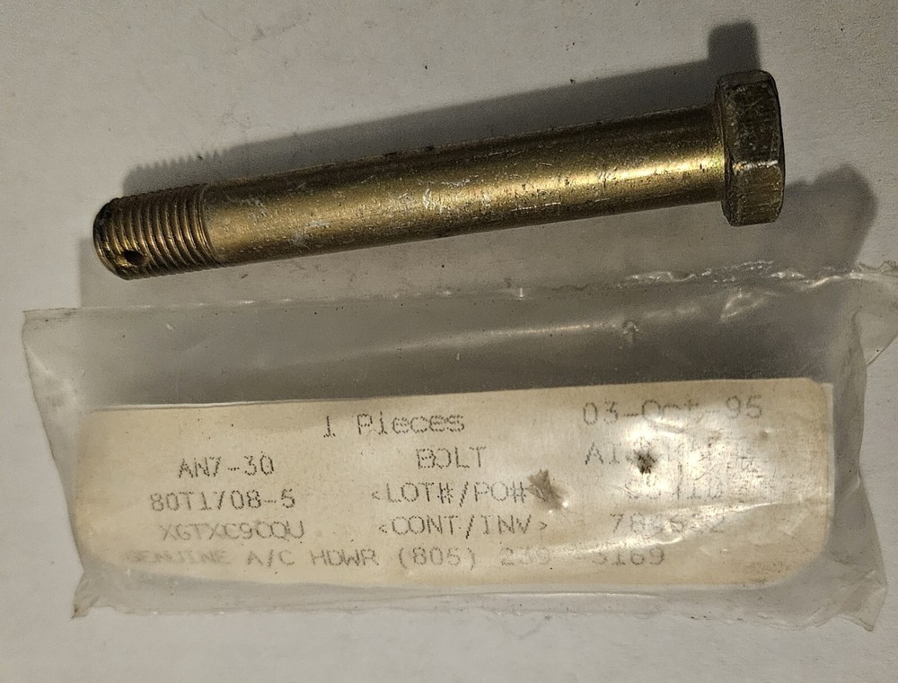 AN7-30 Airframe Bolt 7/16-20 x 3-3/32" 2 Ea.