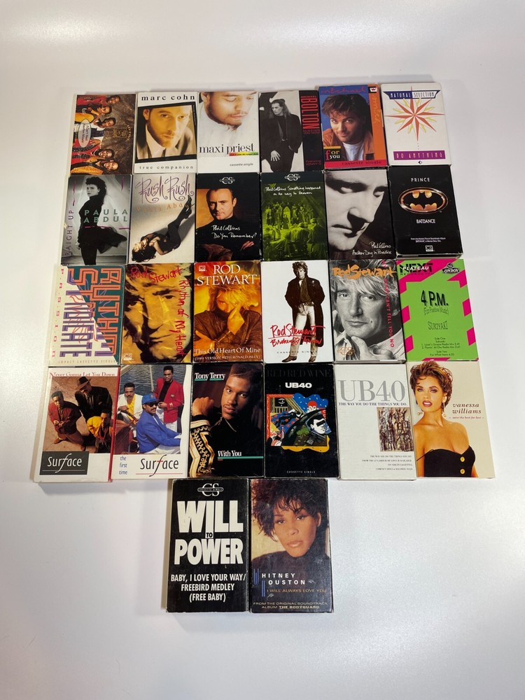 Cassette Singles 80's 90's Cassingles Tapes Various