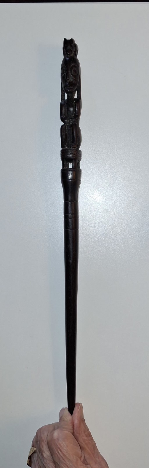 Rare Vintage Pig Trap Measuring Stick from Borneo.