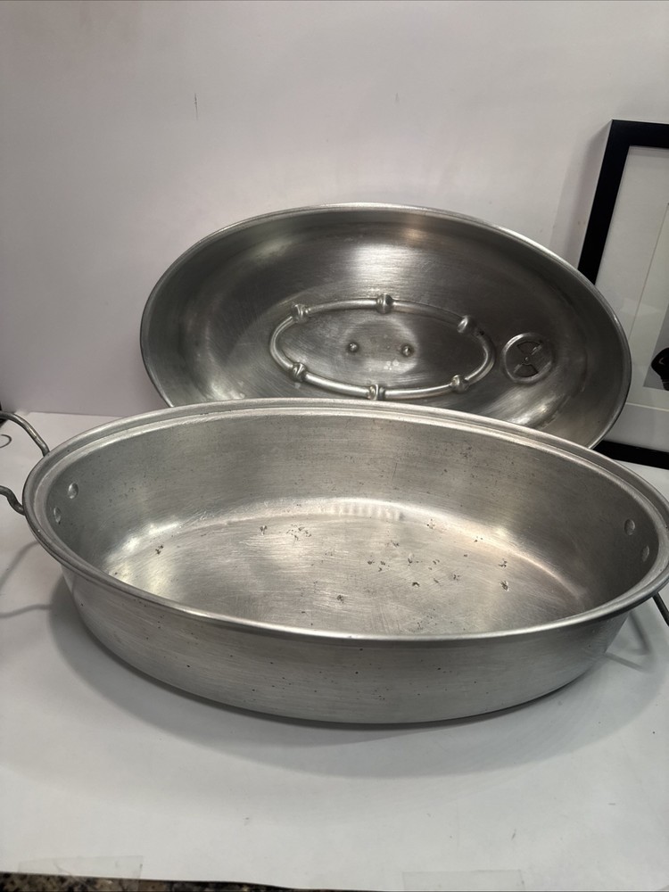 Vintage Wear Ever 3 Piece Roaster # 2635 Missing Rack