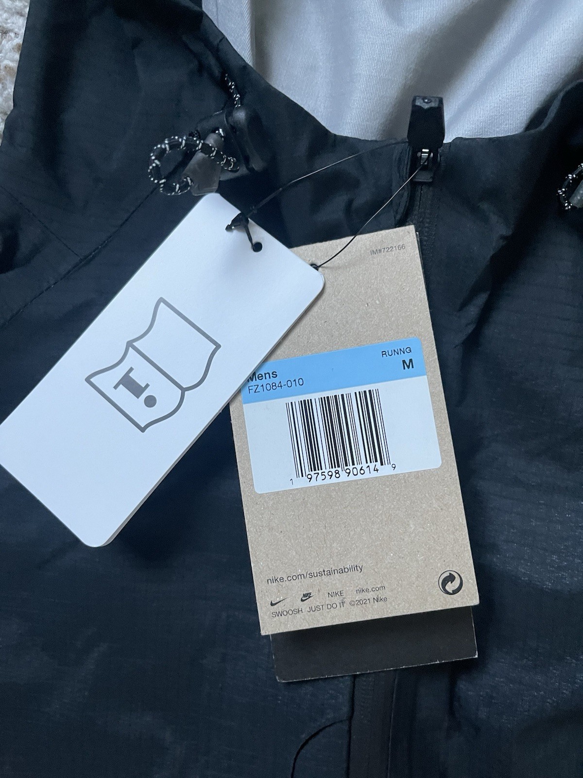 New Nike Men's Cosmic Peaks Storm-FIT ADV Running Jacket FZ1084-010 Size Medium