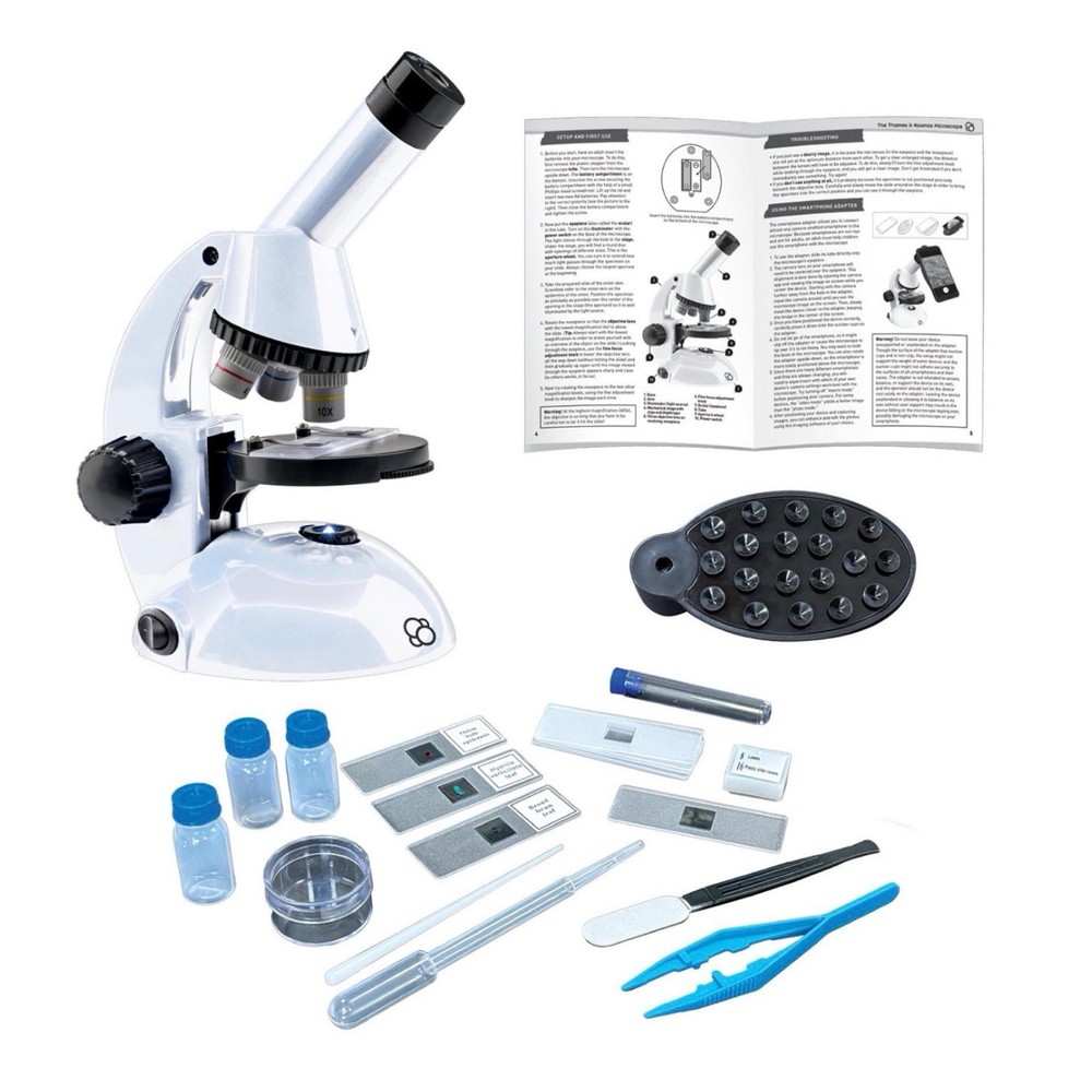 Thames & Kosmos Microscope Essential STEM Tool with Smartphone Adapter