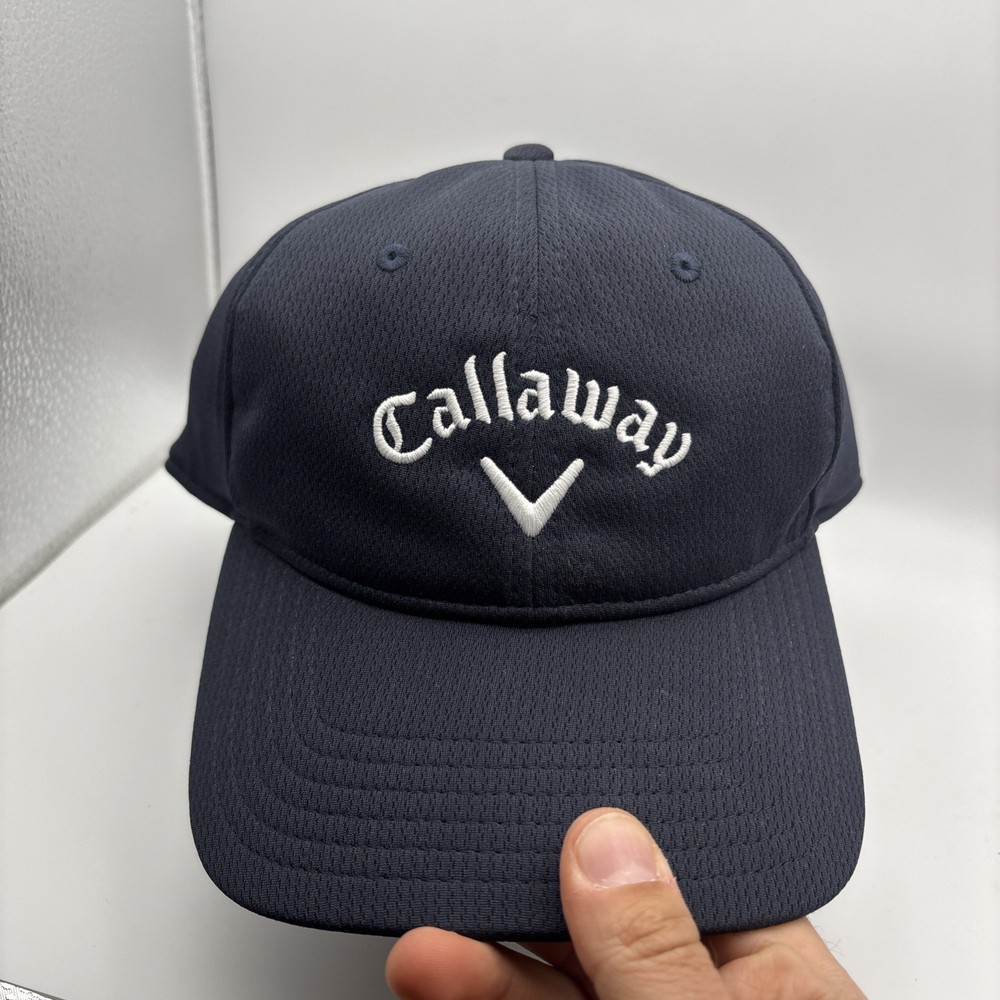 Callaway Golf Hat Navy Blue One Size Adjustable StrapBack Outdoor 100% Polyester