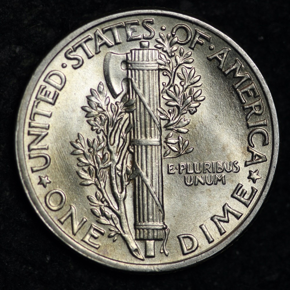 1943 Mercury Silver Dime GEM BU *UNCIRCULATED* MS E332 ZDL