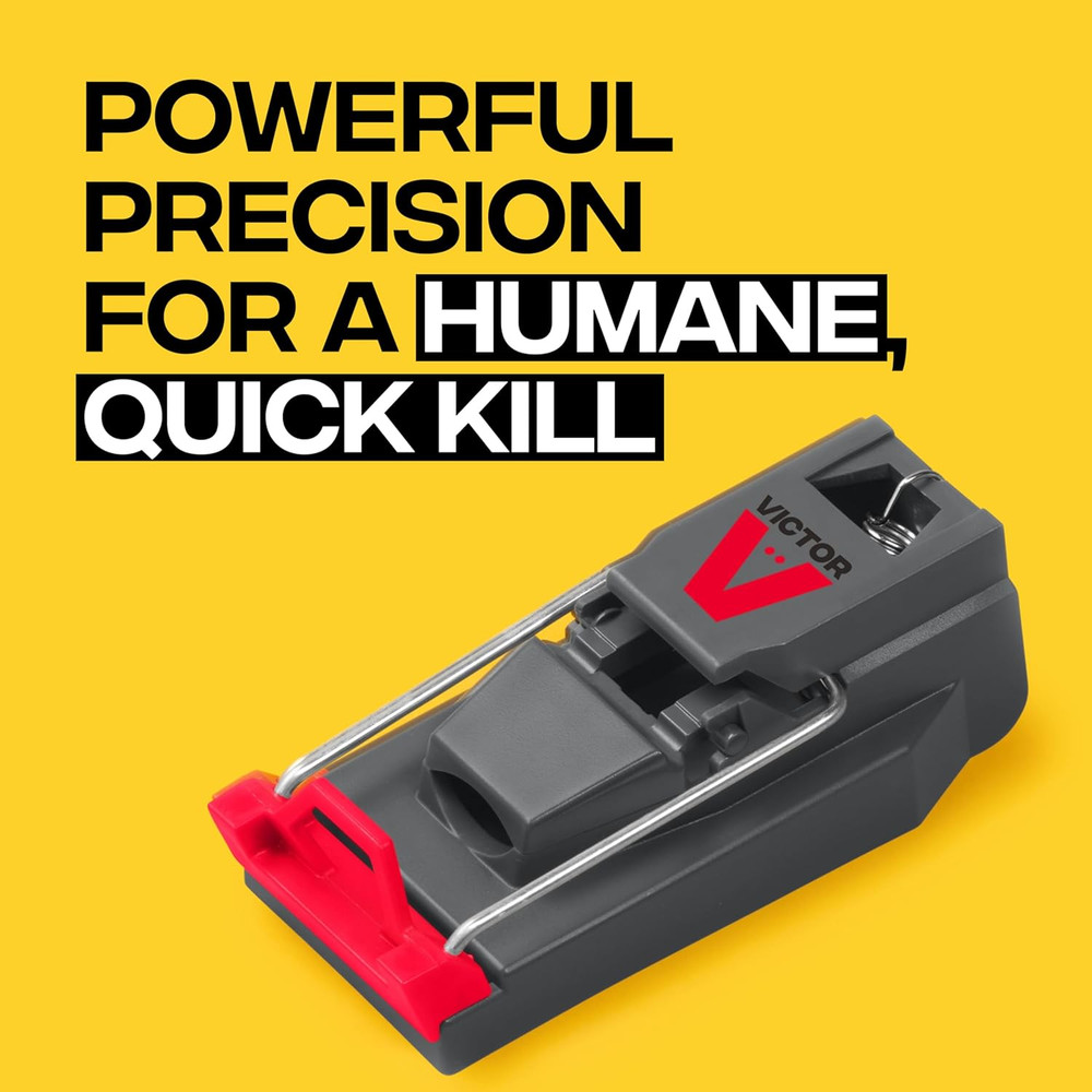M123SSR Quick-Kill Easy Set Mouse Trap, 6 Reusable Mouse Traps