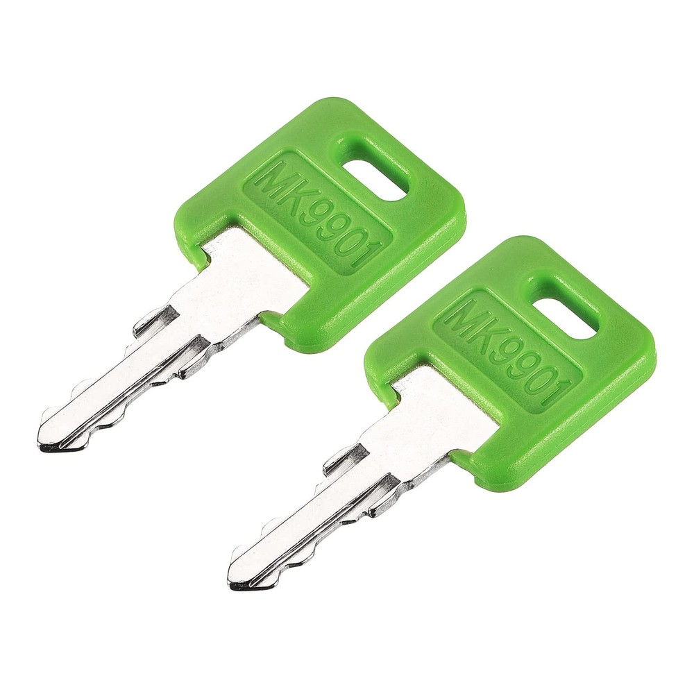 uxcell Ignition Key, Motorhome Start Keys for Code 9901- M / Green, Silver