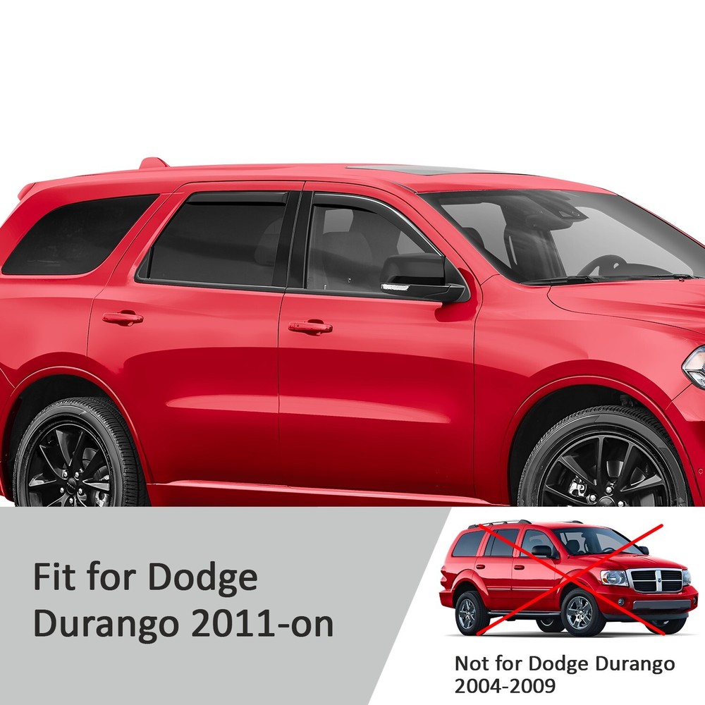 Rain Guards Vent Visors Shade for 2011-2023 Dodge Durango SHATTERPROOF