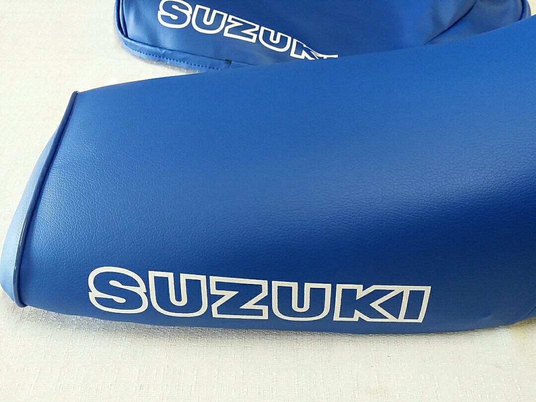 SUZUKI ALT50 LT50 SEAT COVER 1983 TO 1985 MODEL SEAT COVER BLUE**outline** (S53)