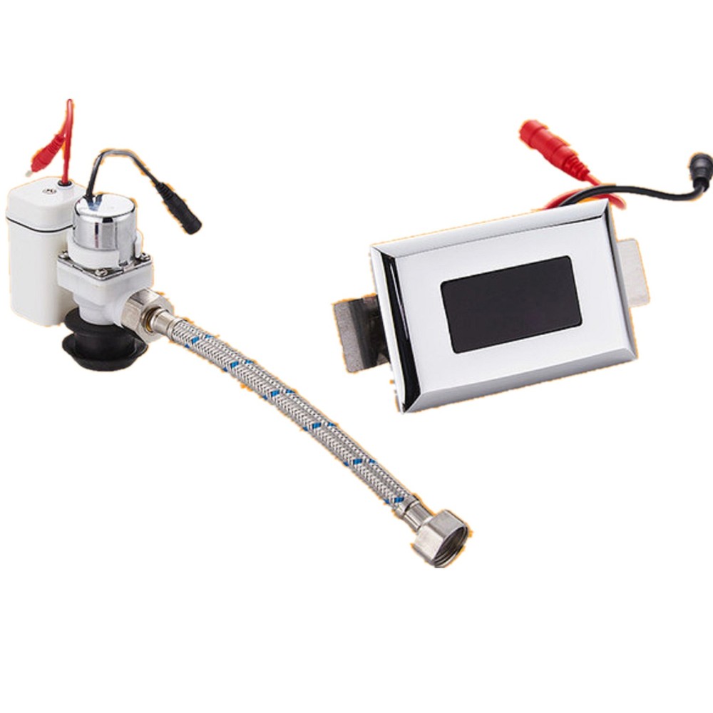 Automatic Ceramic Integrated Standing Urinals Sensor Flusher Flush Valve Kit b