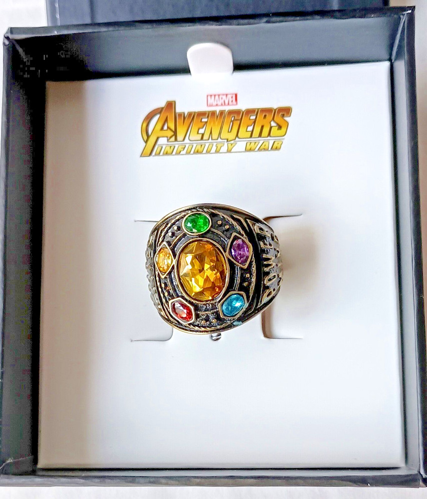 Marvel Avengers Infinity Gauntlet Stones Class Ring Size 9 New NOS 2019 Box