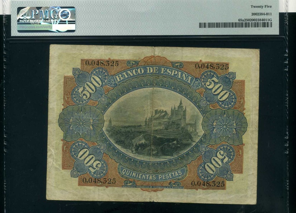Spain 500 pesetas 1907 - VF