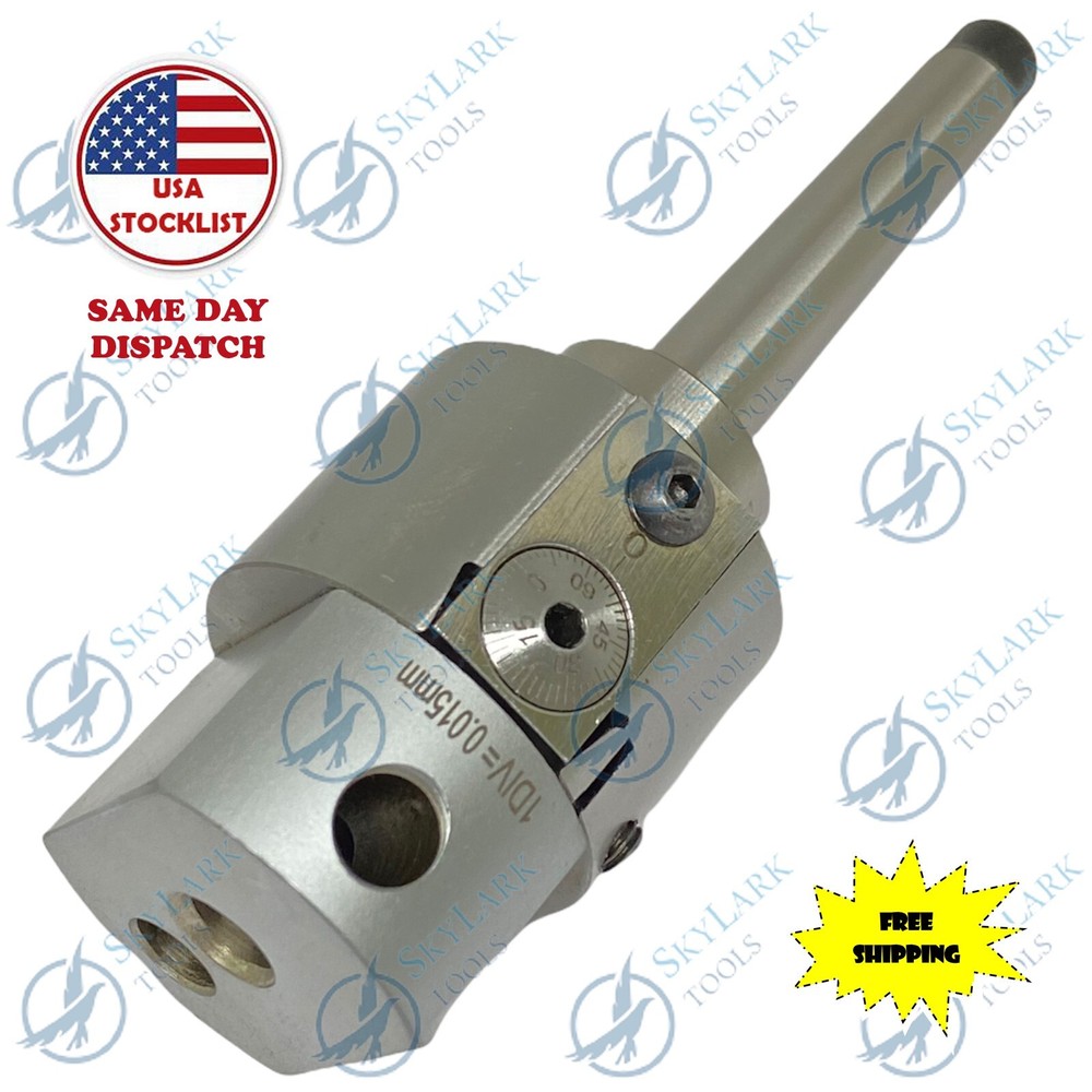 PRECISION ADJUSTABLE BORING HEAD 1.5'' WITH MT1 SHANK ARBOR USA