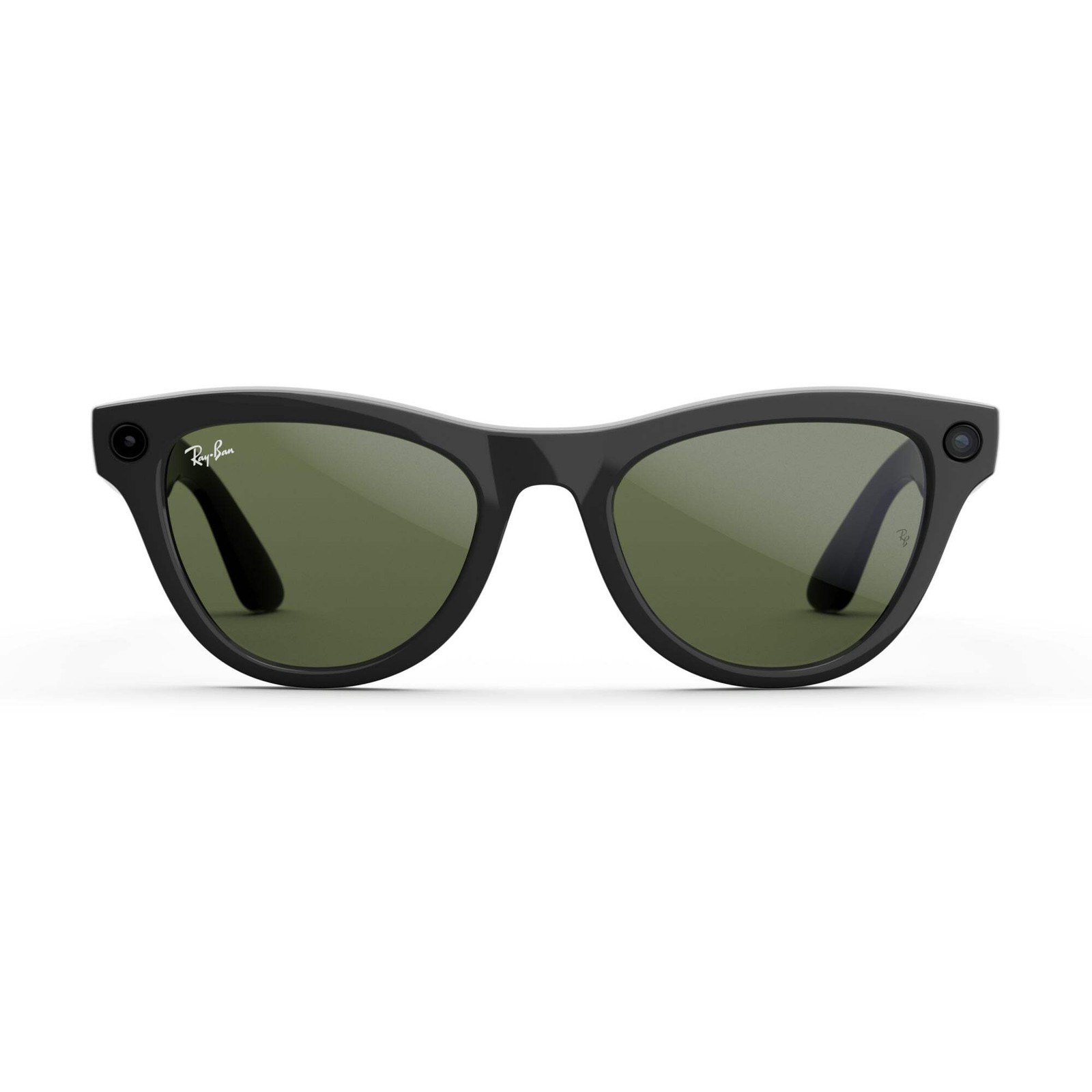 Refurbished Ray-Ban Meta Skyler (Gen 1), Shiny Black / Green