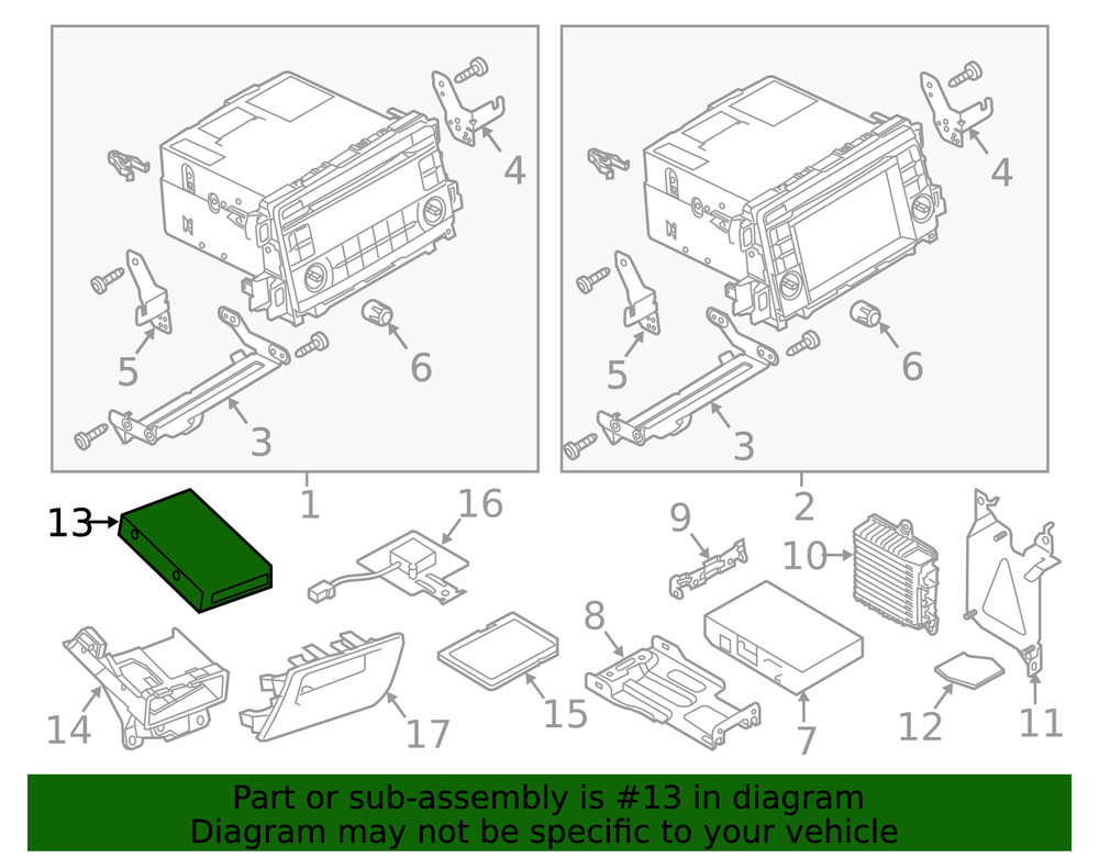 Genuine Mazda GPS Navigation Control Module GJS1-66-EZ0E