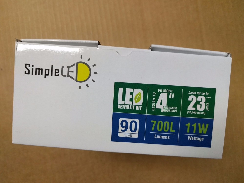 4" LED Retrofit Surface Disk Light Dimmable Ceiling Kit 3000K Warm White