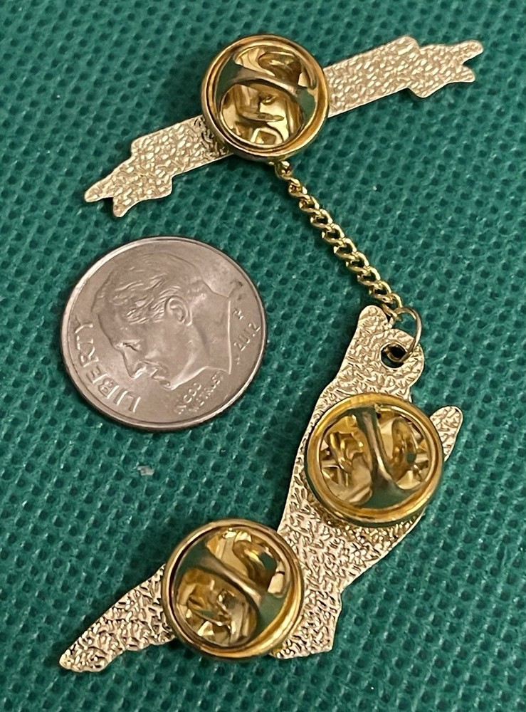 HENDRICK'S GIN Hand Chain & Dangle Metal Lapel Pin Back