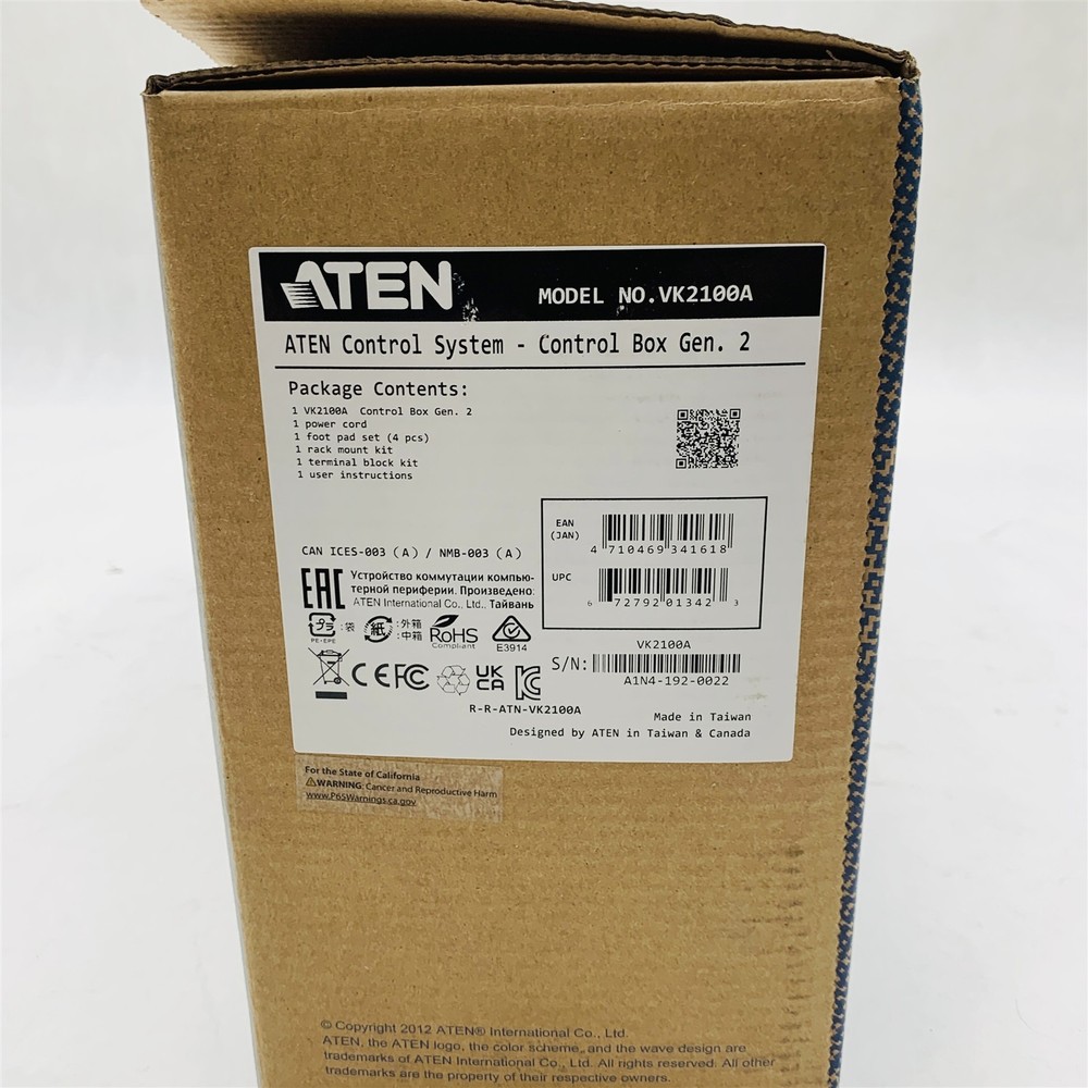 Aten Control Box Gen 2 Device Connectivity Management Platform VK2100A New