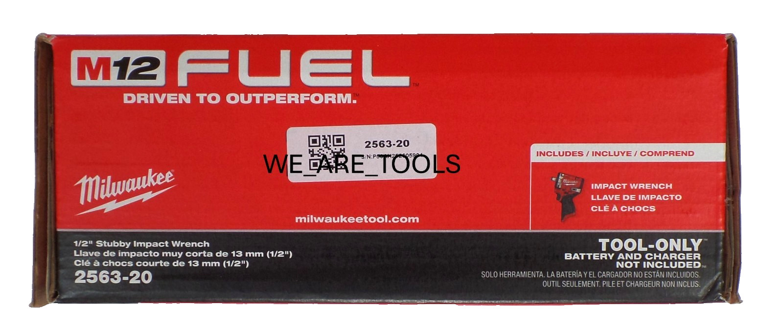 NEW IN BOX Milwaukee 2563-20 M12 FUEL 1/2" Stubby Impact Wrench w/ Friction Ring