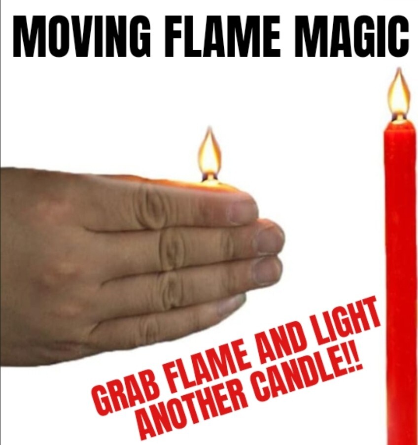 Magic Trick Moving Flame Illusion Rubber Thumb Magician's Prop