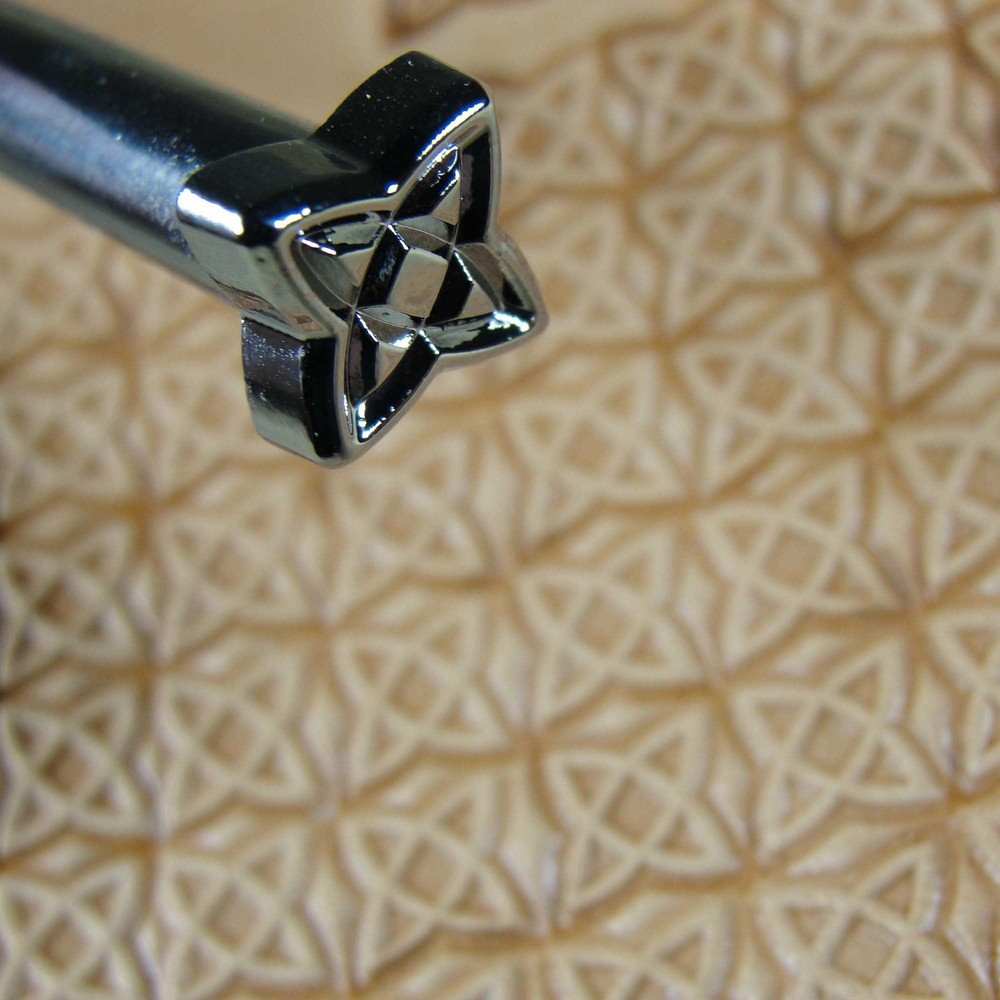 Leather Stamping Tool - Celtic Box Geometric Stamp