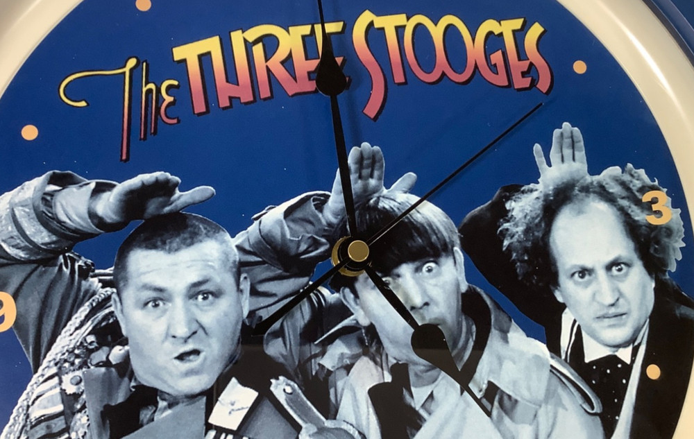 Tested. 13" The Three Stooges Talking Wall Clock