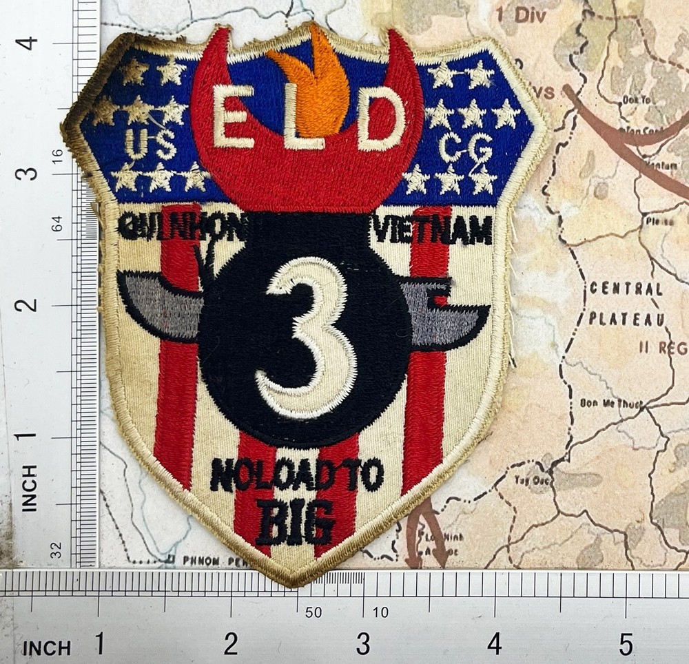 US Navy Patch Coast Guard Explosive Loading Detachment ELD-3 At QUY NHON  t6-815