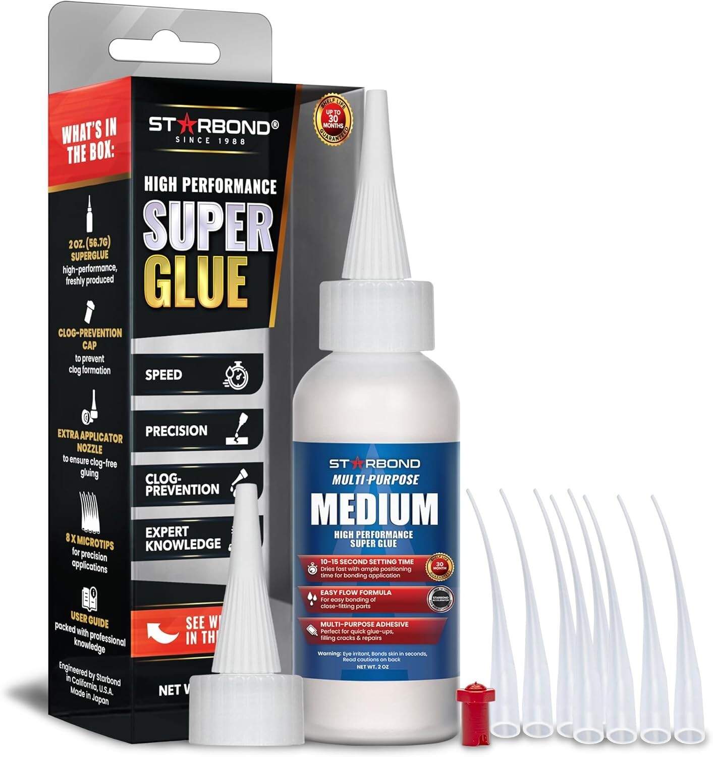 Starbond 2 oz. Multi-Purpose Medium - Super Glue (Premium Cyanoacrylate CA Glue)