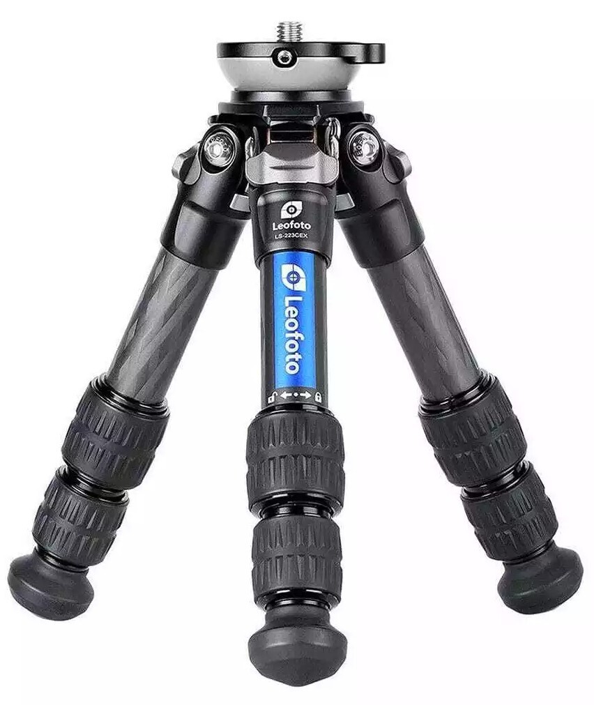 Leofoto LS-223CEX Tripod Carbon Fiber for Camera w/ Half Ball Leveling Base CF
