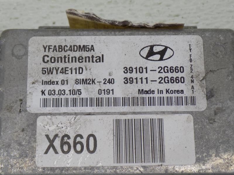 Engine ECM Electronic Control Module Left Hand Under Hood Fits 11 SONATA 1793244