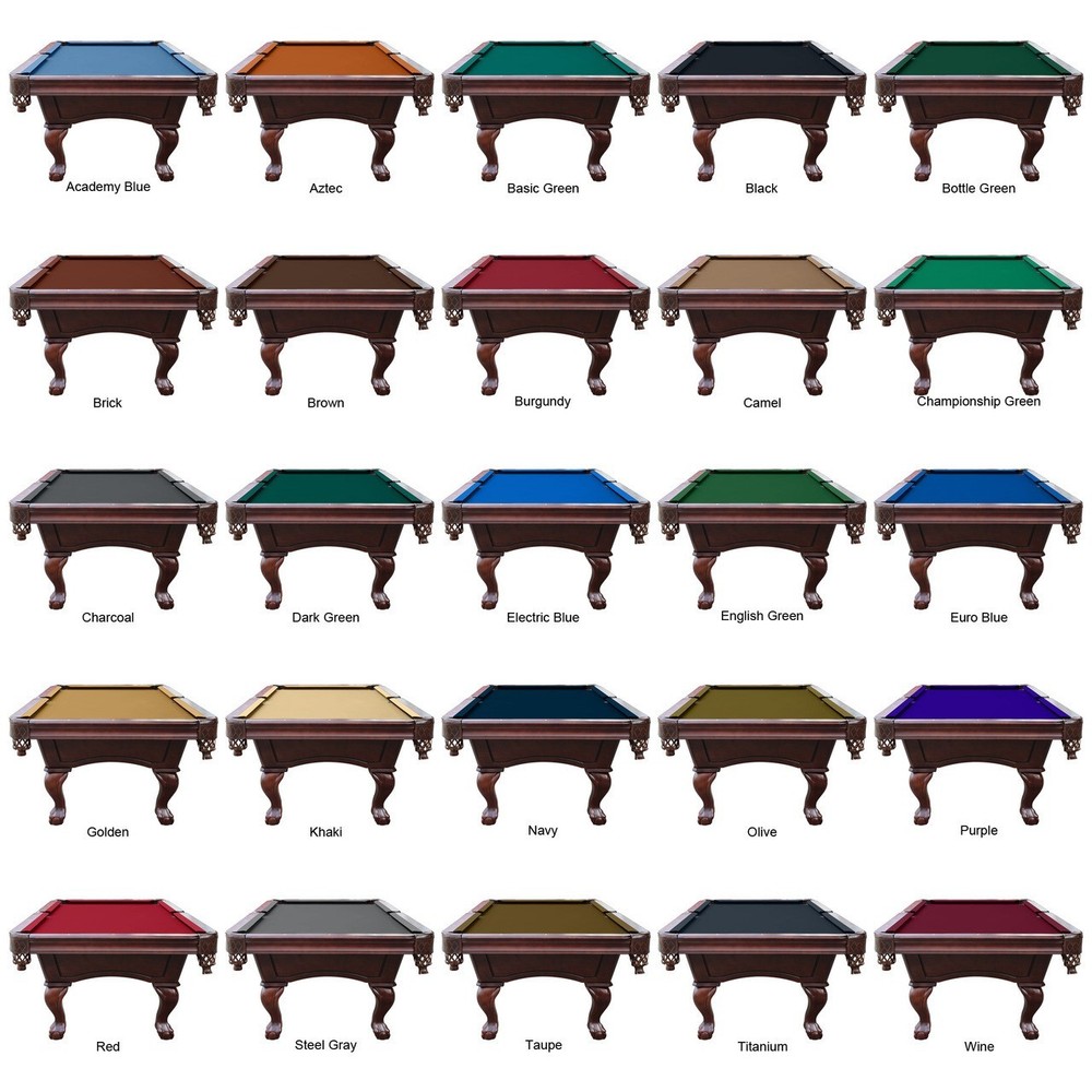 Playcraft Charles River Chestnut 8' Slate Pool Table w/ Leather Drop Pockets