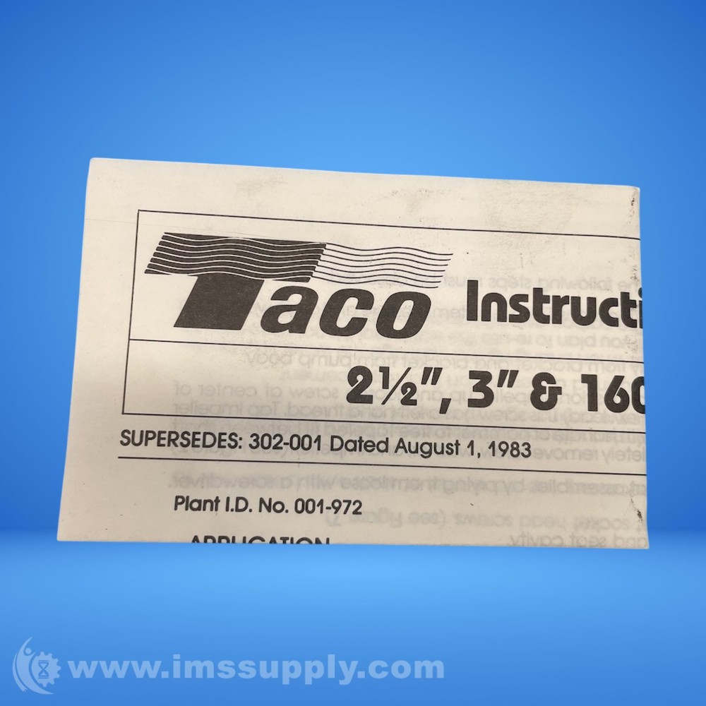 Taco 302-001 Pump 8229